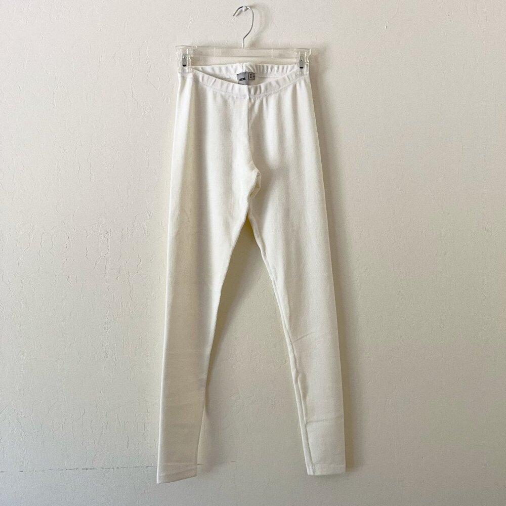 ASOS White Corduroy Leggings